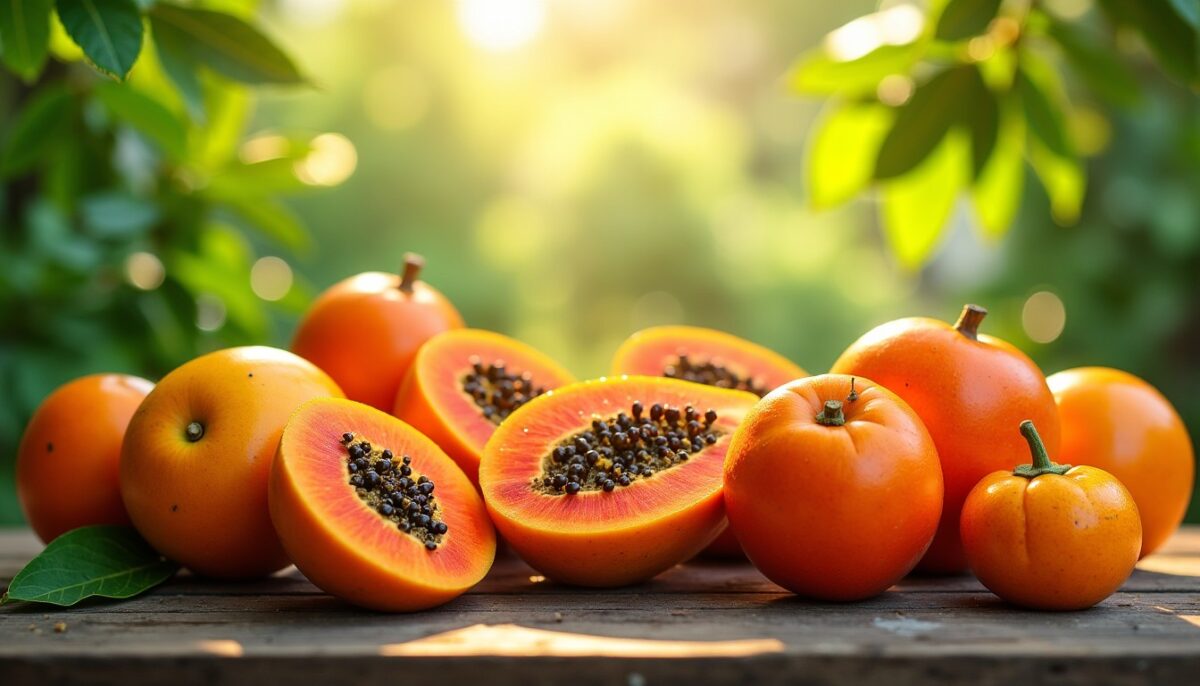 Fruits exotiques aux teintes orange : découvrez leurs noms, saveurs et vertus santé incontournables