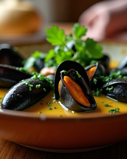 Délicieuses moules à la crème au vin blanc : une recette simple et express
