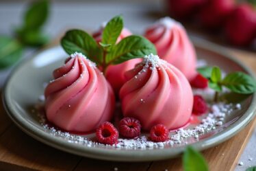 Gaufres colorées arc-en-ciel à la framboise et au basilic : une recette simple et express