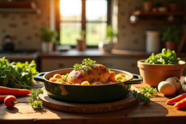 Pintade en cocotte à la crème : une recette simple et gourmande