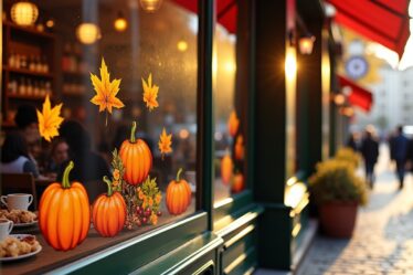 Mettez en valeur vos menus saisonniers grâce à des stickers de vitrine captivants