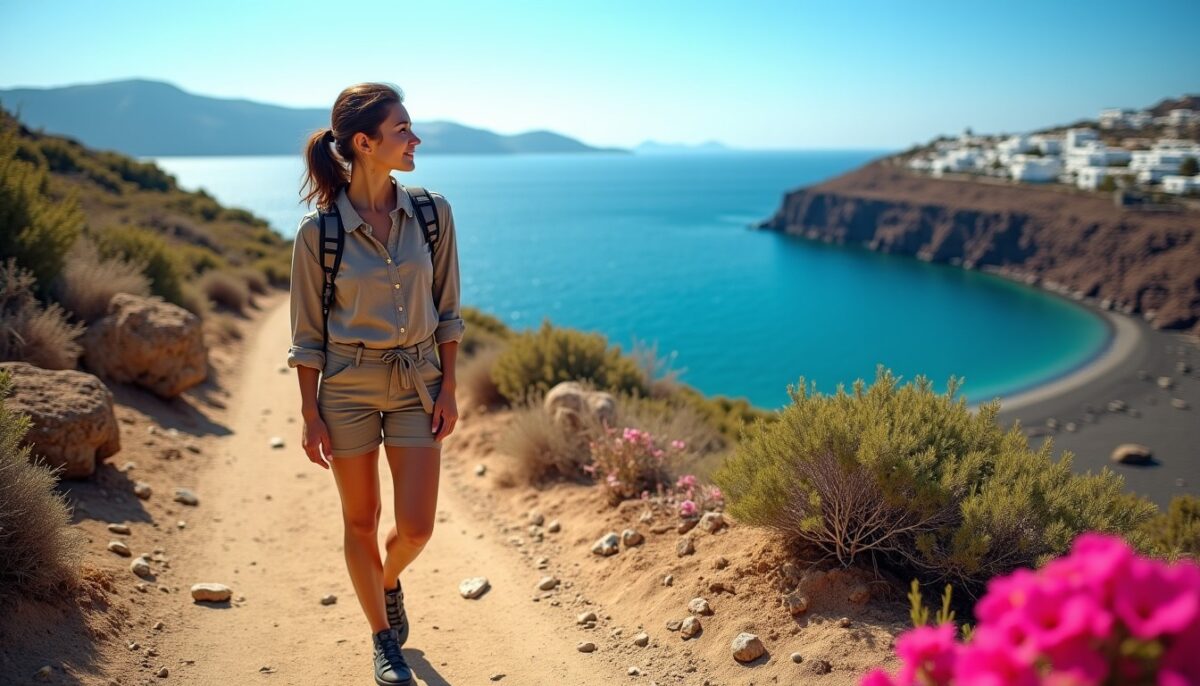 Kamari à Thira Santorin : explorations entre plages paradisiaques, sentiers de randonnée et vestiges antiques