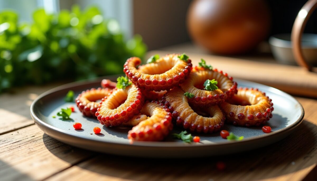 Poulpe croustillant à la poêle : une recette simple et gourmande