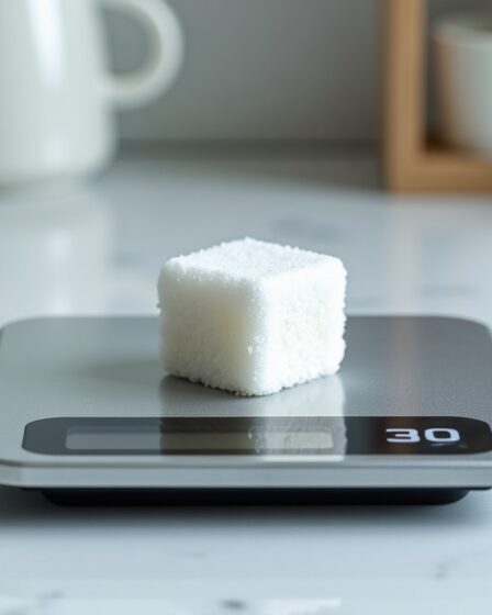 Quel est le poids exact d'un morceau de sucre standard en grammes ?
