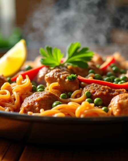 Fideuà au poulet : une recette simple et rapide à réaliser chez soi