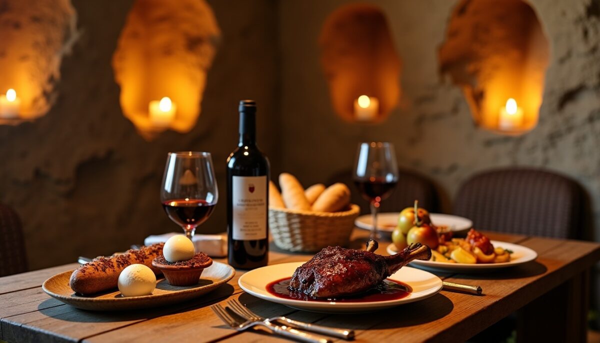 Découvrez les délices culinaires au cœur d'un restaurant troglodyte unique à Saumur