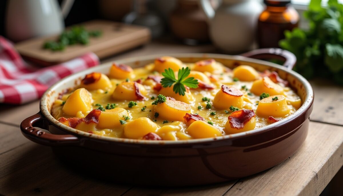 Recette traditionnelle de la tartiflette de grand-mère : facile, rapide et savoureuse